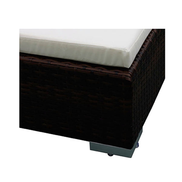 Outdoor Lounge Set 20 Pieces Brown Poly Rattan