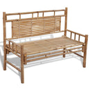 Bamboo Bench With Backrest