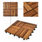 10 Pcs Acacia Decking Tiles 30 x 30 cm