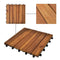 Decking Tiles Vertical Pattern 30 x 30 Cm Acacia Set Of 20