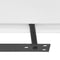2 White MDF Floating Wall Display Shelves 120 x 20 x 3.8 Cm