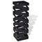 Square Umbrella Stand Storage Holder Steel 48.5 Cm Black