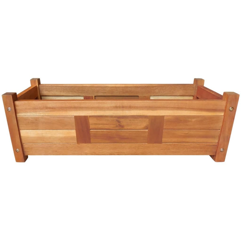 Garden Planter Acacia Wood 76 x 27.6 x 5 Cm