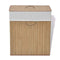 Bamboo Laundry Bin Rectangular Natural