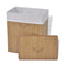 Bamboo Laundry Bin Rectangular Natural