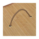 Bamboo Laundry Bin Rectangular Natural