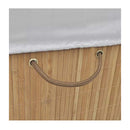 Bamboo Laundry Bin Rectangular Natural