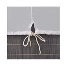 Bamboo Laundry Bin Rectangular Dark Brown