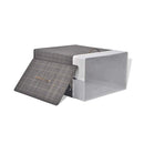 Bamboo Laundry Bin Rectangular Dark Brown