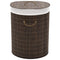 Bamboo Laundry Bin Oval