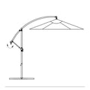 Cantilever Umbrella 3.5 M Green