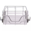 Pull-Out Wire Baskets Silver 400 Mm 2 Pcs