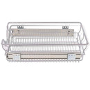 Pull-Out Wire Baskets Silver 400 Mm 2 Pcs