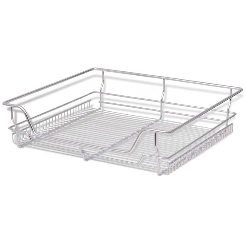 Pull-Out Wire Baskets Silver 600 Mm 2 Pcs