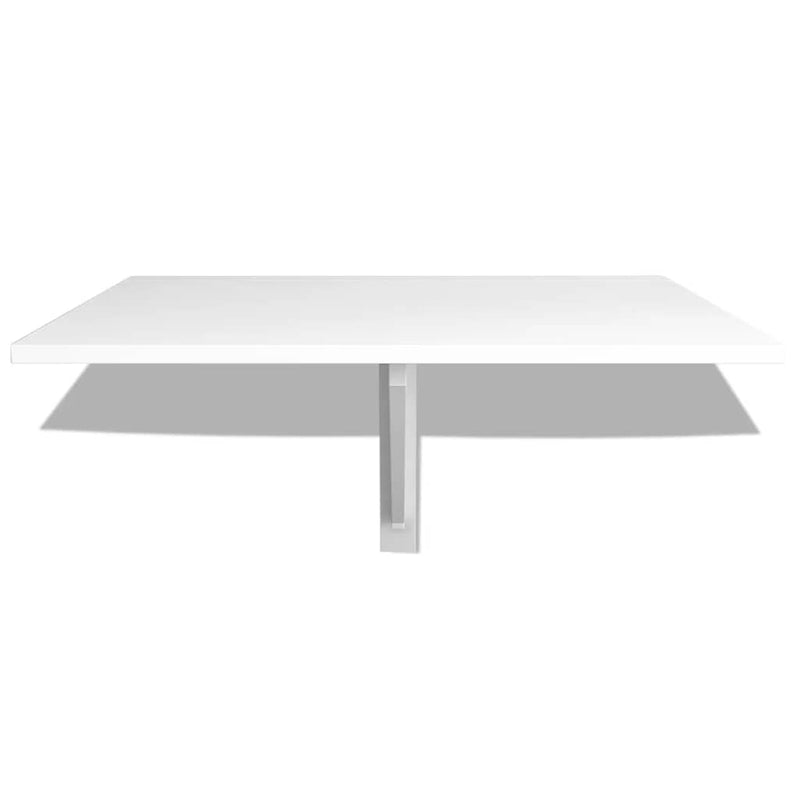 Folding Wall Table White 100 x 60 Cm