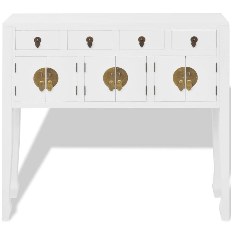 Sideboard Chinese Style Solid Wood White