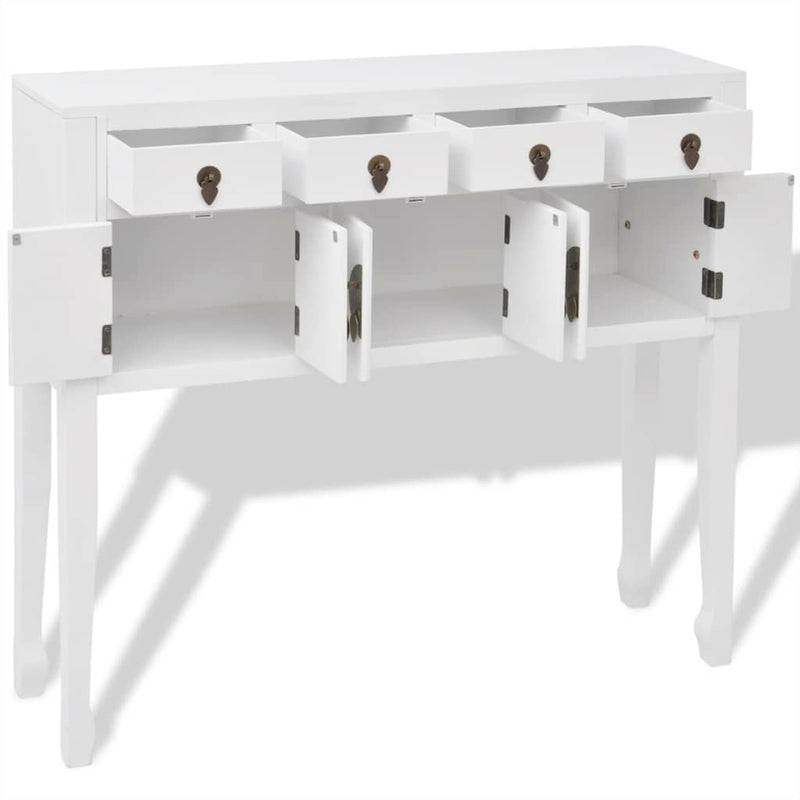 Sideboard Chinese Style Solid Wood White