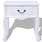 Bedside Cabinets MDF White 2 Pcs