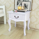 Bedside Cabinets MDF White 2 Pcs