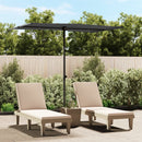 Outdoor Parasol with Aluminium Pole 200 x 150 cm Anthracite