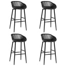 Bar Chairs 4 pcs Black