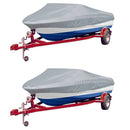 Boat Covers 2 pcs Grey Length 427 488 cm Width 229 cm