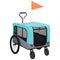 2 in 1 Pet Bike Trailer and Jogging Stroller Blue and Grey