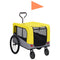 2 in 1 Pet Bike Trailer and Jogging Stroller Yellow and Grey