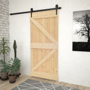 Door 100x210 cm Solid Pine Wood