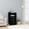 Drawer Cabinet Black 40x50x76 cm Engineered Wood