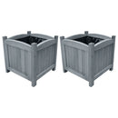 Garden Raised Beds 2 pcs 30x30x30 cm Solid Firwood