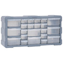 Multi drawer Organiser with 22 Drawers 490 x 160 x 255 mm