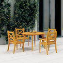 Garden Table 110x75 cm Solid Wood Acacia