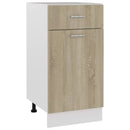 Drawer Bottom Cabinet Sonoma Oak 400 x 460 x 815 mm Engineered Wood