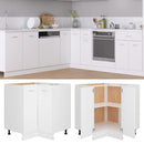 Corner Bottom Cabinet White 755 x 755 x 805 mm Engineered Wood