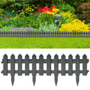 Lawn Edgings 25 pcs Anthracite 10 m PP
