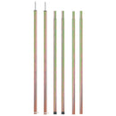 Telescopic Tent Poles with Length of 170 to 255 cm 2 pcs Galvanised Steel