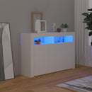 Sideboard with LED Lights White 1155 x 300 x 750 mm