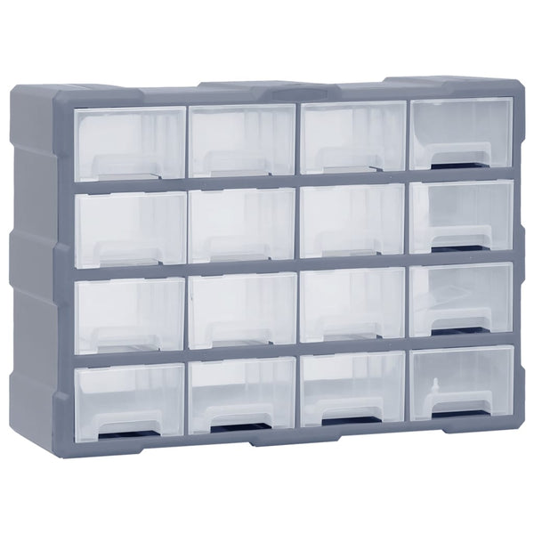 Multi drawer Organiser with 16 Middle Drawers 52x16x37 cm