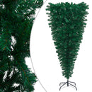 Upside down Artificial Christmas Tree with Stand Green 150 cm