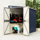 Wall mounted Garden Shed Anthracite 118x194x178 cm Steel