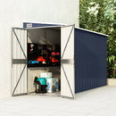 Wall mounted Garden Shed Anthracite 118x288x178 cm Steel
