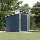 Garden Shed Anthracite 2700 x 1300 x 2085 mm Galvanised Steel