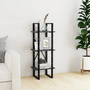 3 Tier Book Cabinet Grey 40x30x105 cm Solid Pinewood