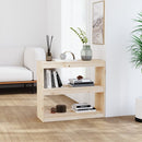 Book Cabinet Room Divider 800 x 300 x 715 mm Solid Wood Pine