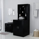 Washing Machine Cabinet Black 710 x 715 x 915 mm