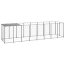 Dog Kennel Silver 440 x 110 x 110 cm Steel