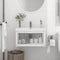 Wall mounted Bathroom Washbasin Frame White 59x38x31 cm Iron