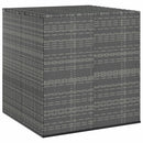 Garden Cushion Box PE Rattan 1000 x 975 x 1040 mm Grey