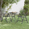 Garden Table 60x72 cm Expanded Metal Mesh Anthracite